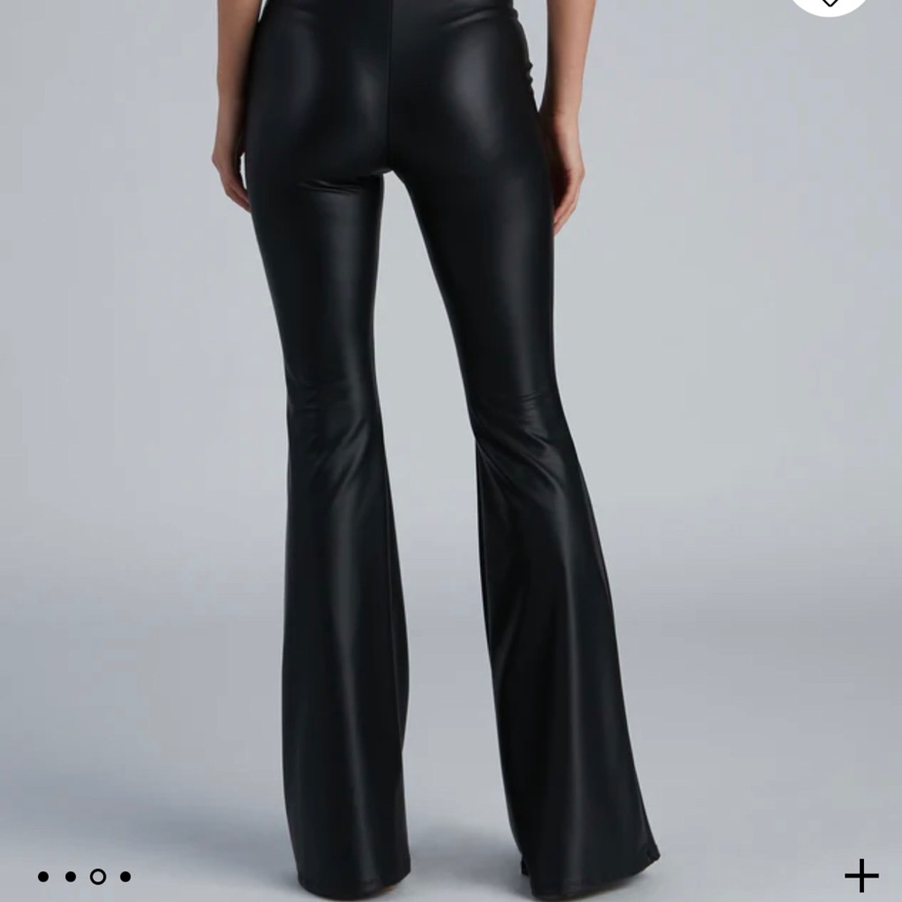 Windsor “Flare For You Faux Leather Pants”